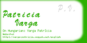 patricia varga business card