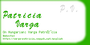 patricia varga business card